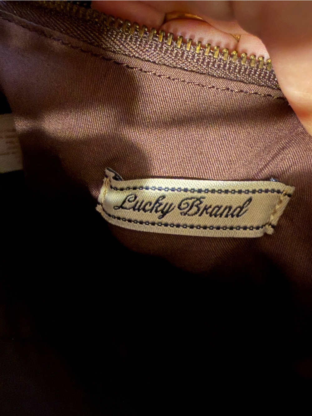 Lucky Brand excellent leather bag. Cognac color - Picture 10 of 14
